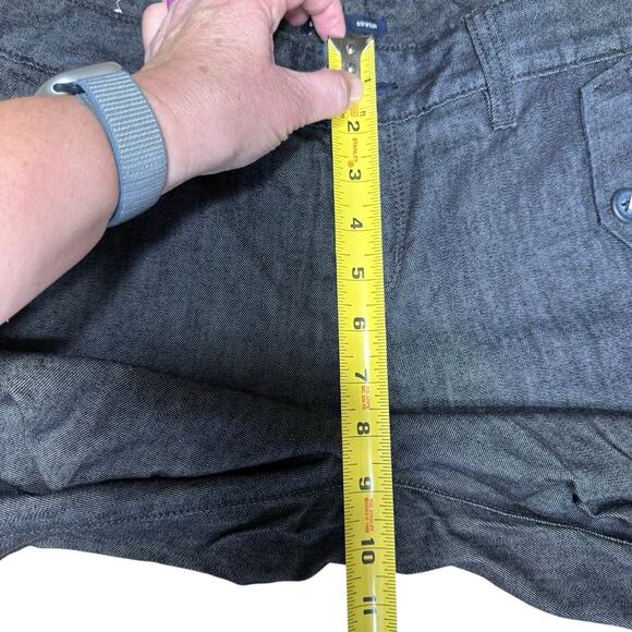 Vtg Y2K Gap Jeans Women's V2130 Wide Leg Dark Stretch Sz 8 Midrise New With Tags - Picture 9 of 10